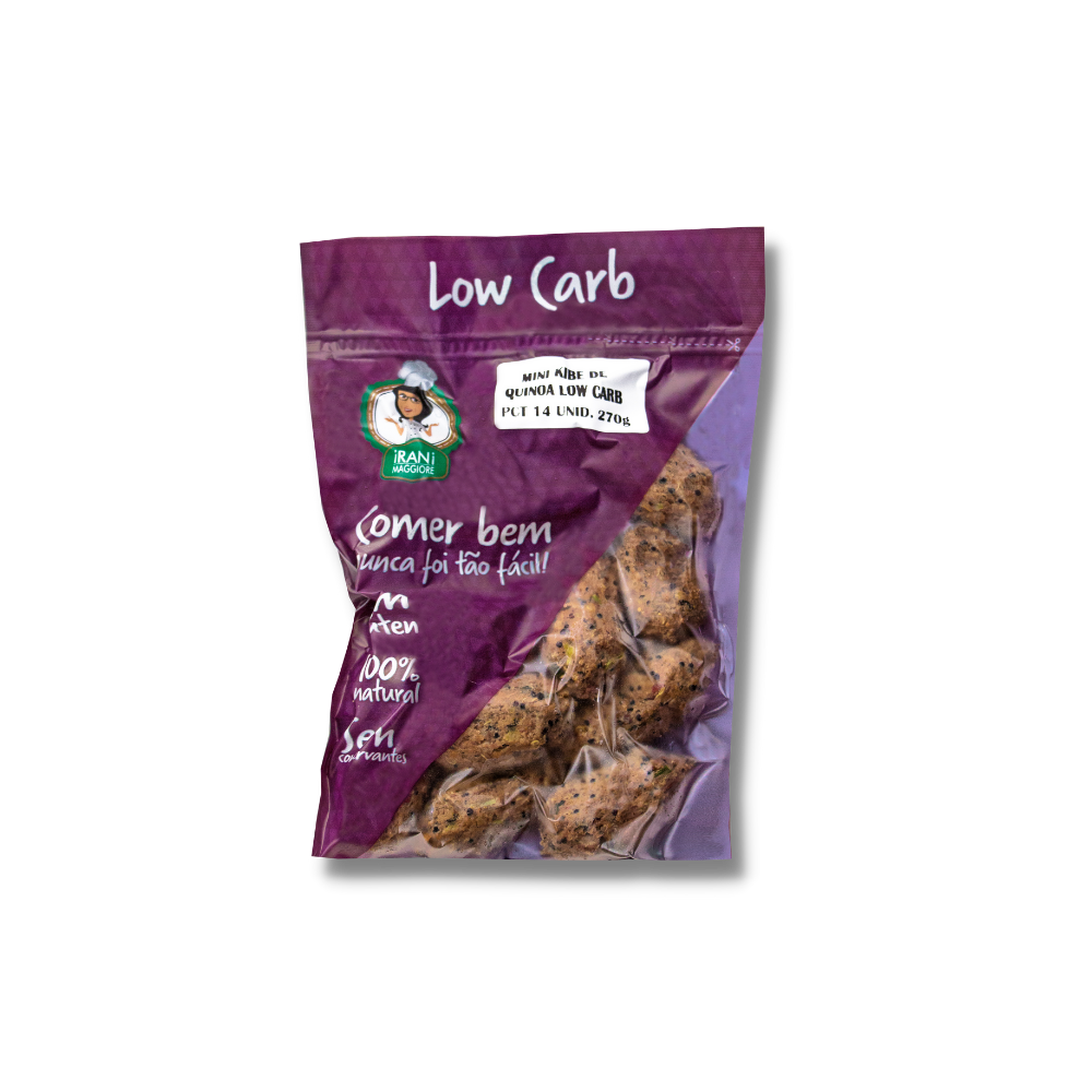 MINI KIBE LOW CARB DE CARNE BOVINA E QUIN...