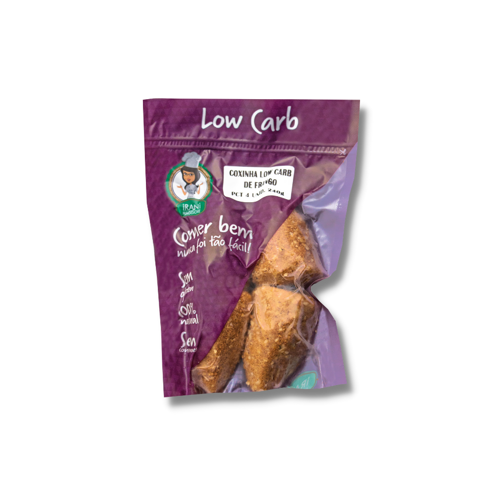 COXINHA LOW CARB DE FRANGO COM CREAM CHEE...
