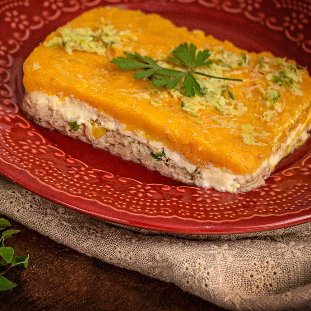 ESCONDIDINHO DE FRANGO COM CREAM CHEESE E...